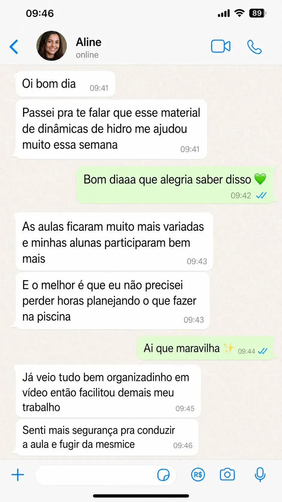 Depoimento WhatsApp 1
