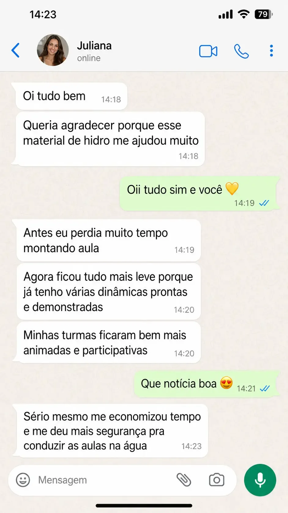 Depoimento WhatsApp 3